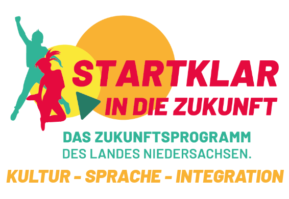 Logo des Förderprogramms Startklar in die Zukunft. Das Zukunftsprogramm des Landes Niedersachsen. 
